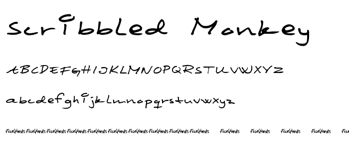 Scribbled Monkey font
